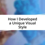 How I Developed a Unique Visual Style