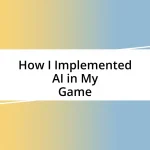 How I Implemented AI in My Game